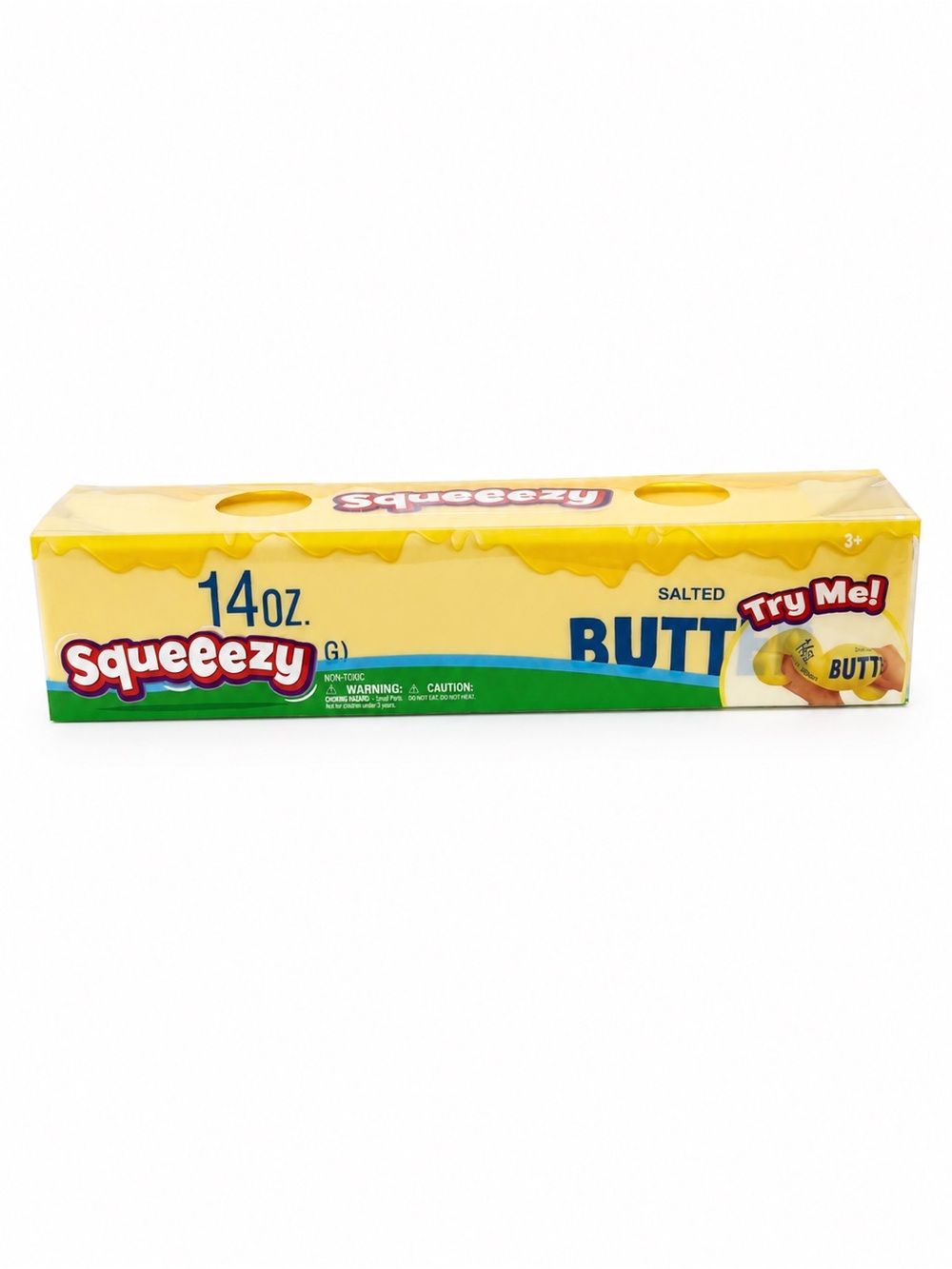 Squeezy Salted Butter 14 oz Toy Packaging - Yellow
